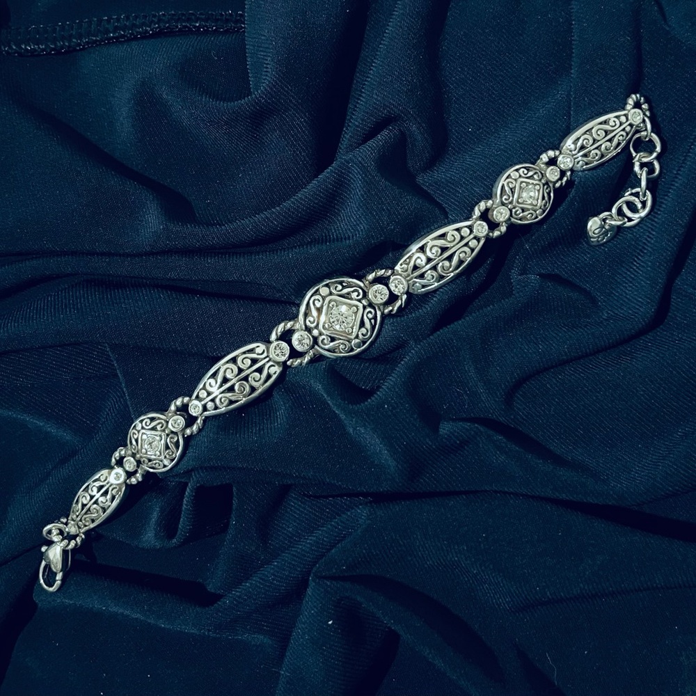 Brighton Silver and Crystal Bracelet